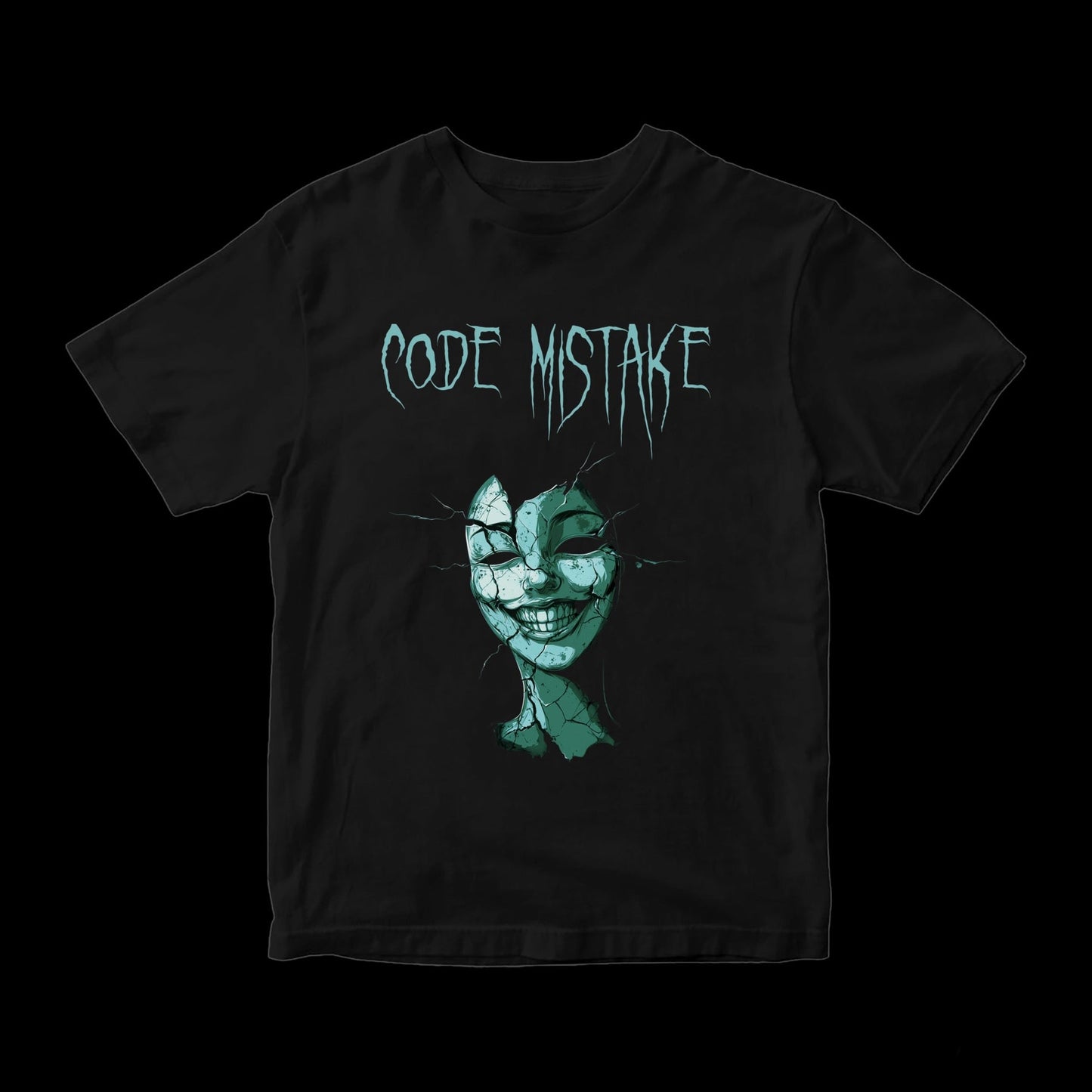 T-shirt oversize deadkitsune "CODE MISTAKE" - #GLITTERxRIN#