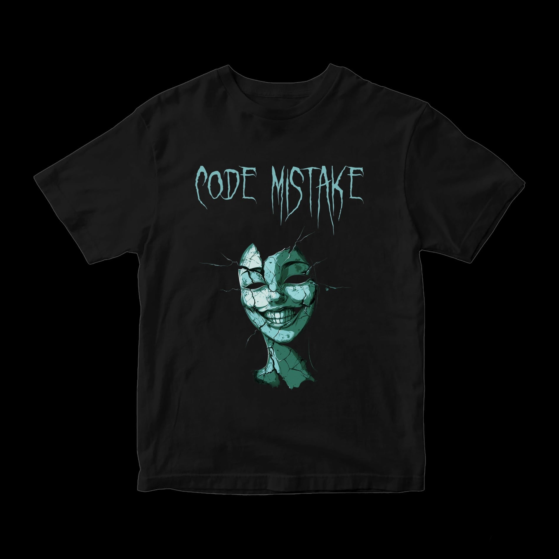 T-shirt oversize deadkitsune "CODE MISTAKE" - #GLITTERxRIN#