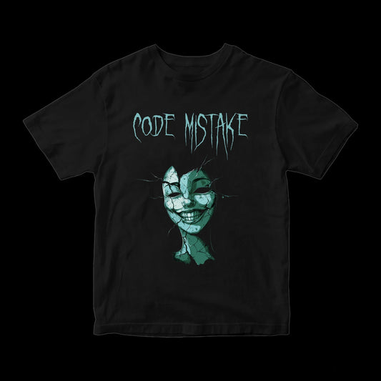 T-shirt oversize deadkitsune "CODE MISTAKE" - #GLITTERxRIN#